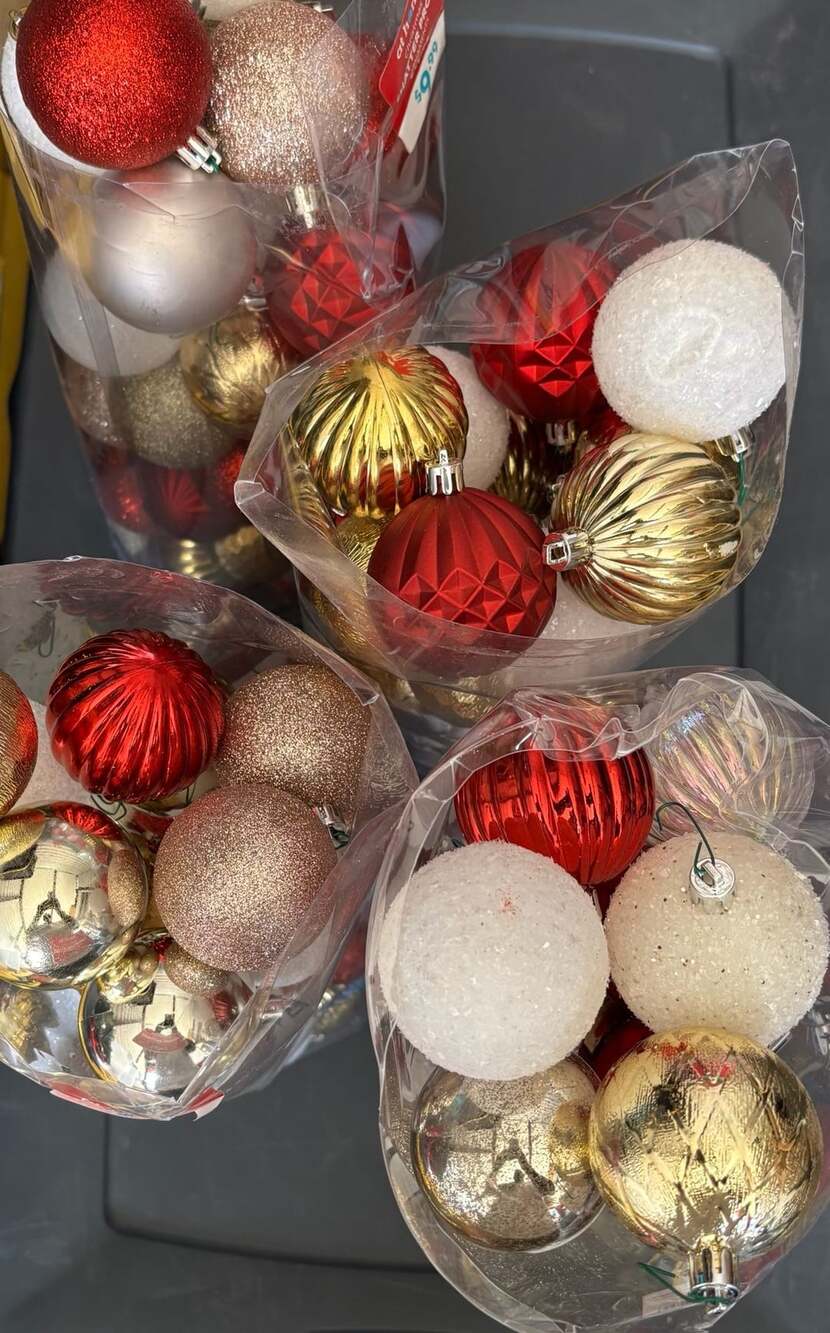 Assorted Shatterproof Christmas Ornaments Lot.